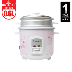 Small Rice Cooker 0.6 liter 500g Bright BR 830@ido.lk