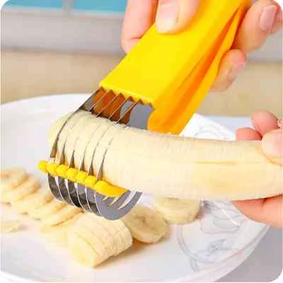 Banana Slicer Fruit Cutter Stainless Steel