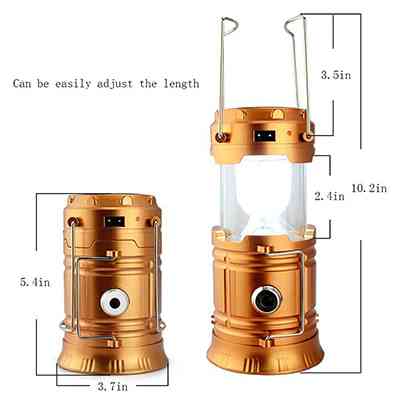 Rechargeable Camping Lantern With Solar Power | Best Price | ido.lk