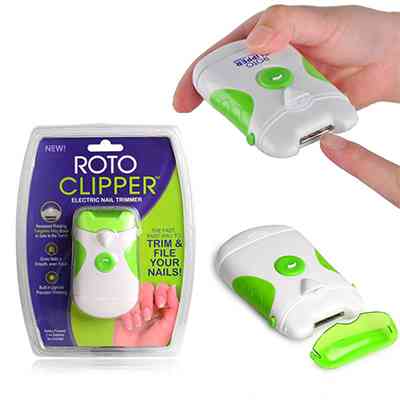 electric nail trimmer and file
