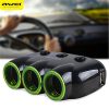 3 Sockets Car Cigarette Lighter Car Power Adapter with 2 USB Ports Charger Car Care Accessories
