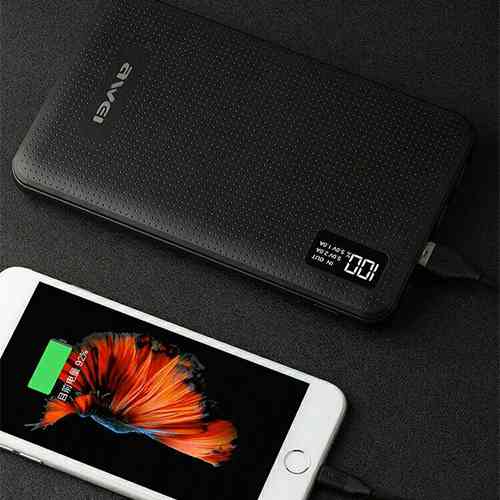 Awei P56K 30000mAh Power Bank Battery 3 USB Port LCD Digital Display Fast Charge Power bank