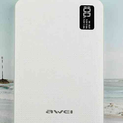 Awei P56K 30000mAh Power Bank Battery 3 USB Port LCD Digital Display Fast Charge Power bank