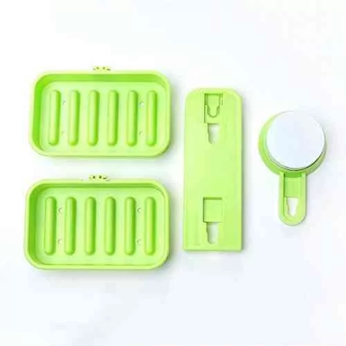 Double Layer Soap Box Suction Cup Holder Home & Lifestyle