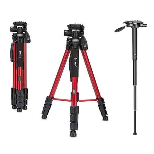 Jmary Professional Aluminium Tripod and Monopod for All DSLR Cameras