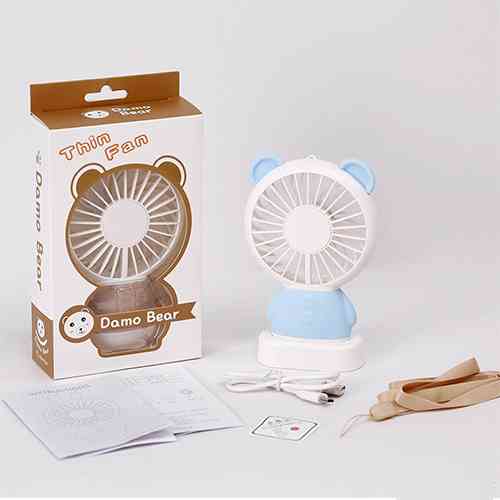 Mini Fan Portable Cute Rabbit Handheld USB Rechargeable - ido.lk