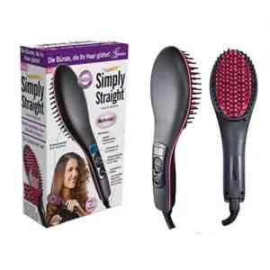 Simply Straight Ceramic Hair Straightening Brush Hair Straightener