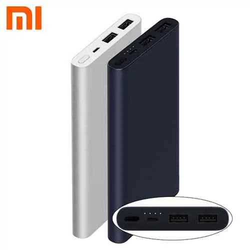 Xiaomi Power Bank Mi 10000mAh 2i Dual USB Portable Charger Fast Charge @ ido.lk