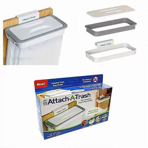 Attach-A-Trash Hanging Trash Bag Holder Kitchen & Dining