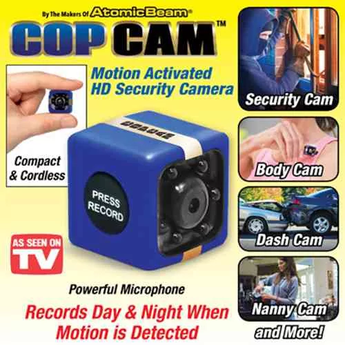 Motion-activated security camera records Security Camera