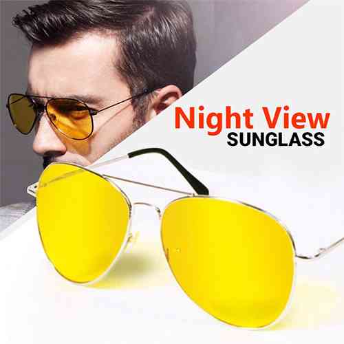 Buy Night View NV Yellow Night Vision Sunglass Lowest Price ido.lk