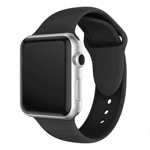 Silicone strap For Apple Watch Band Black @do.lk