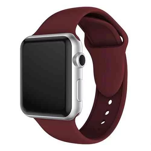 Silicone strap For Apple Watch Band Maroon @do.lk