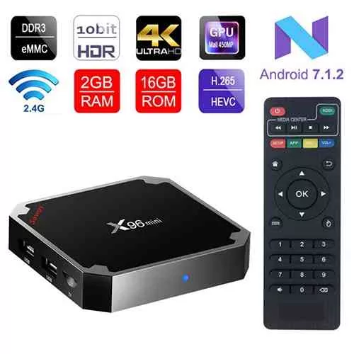 X96 Mini Android 7.1 4K TV BOX 2GB RAM 16GB ROM Buy Online @ido.lk