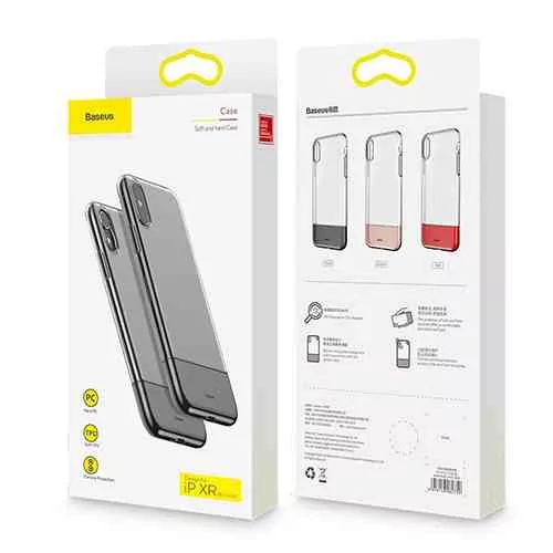Soft and Hard Series Plastic + TPU Hybrid Cover for iPhone @ido.lk