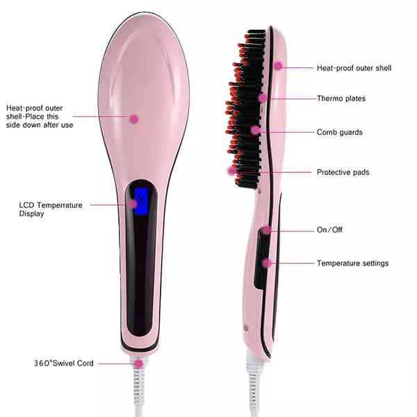 Buy Professional Fast Hair Straightener Brush HQT906 ido.lk