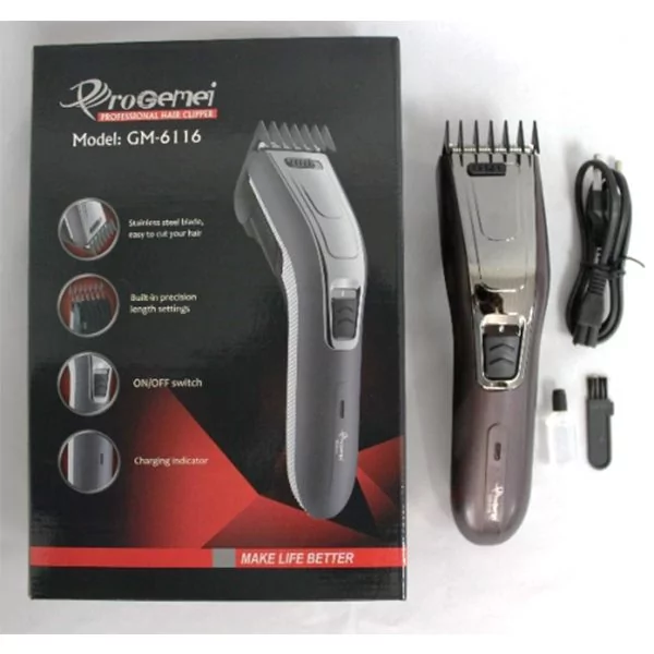 ProGemei GM-6116 Rechargeable Hair Clipper Electronic Devices