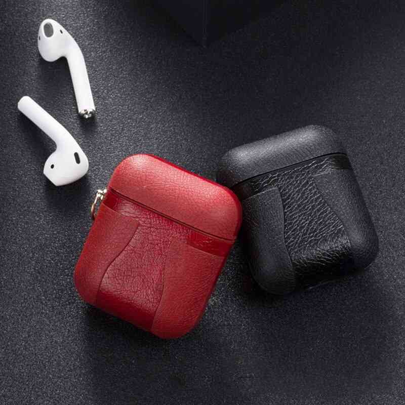 For Airpods Accessories Case For Airpods Leather Cover For Apple Earphone Earpods Protective Skin For Airpods Cases Shell (20)