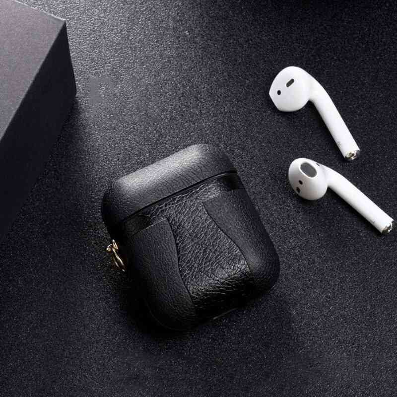 For Airpods Accessories Case For Airpods Leather Cover For Apple Earphone Earpods Protective Skin For Airpods Cases Shell (14)