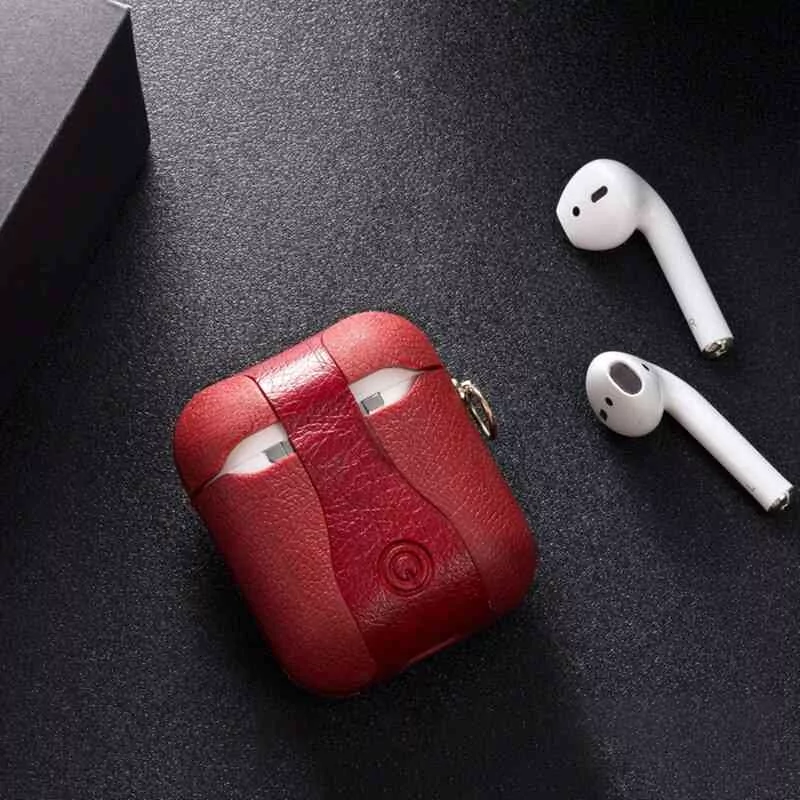 For Airpods Accessories Case For Airpods Leather Cover For Apple Earphone Earpods Protective Skin For Airpods Cases Shell (8)