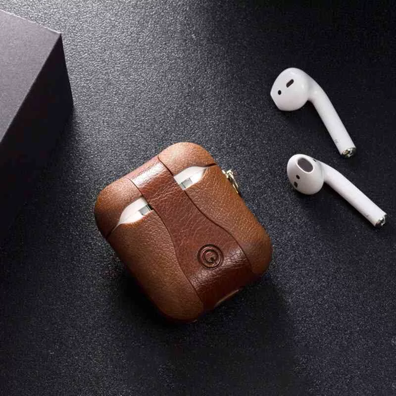 For Airpods Accessories Case For Airpods Leather Cover For Apple Earphone Earpods Protective Skin For Airpods Cases Shell (12)