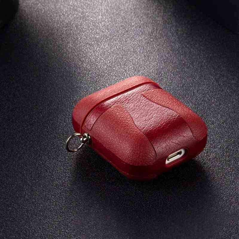 For Airpods Accessories Case For Airpods Leather Cover For Apple Earphone Earpods Protective Skin For Airpods Cases Shell (6)