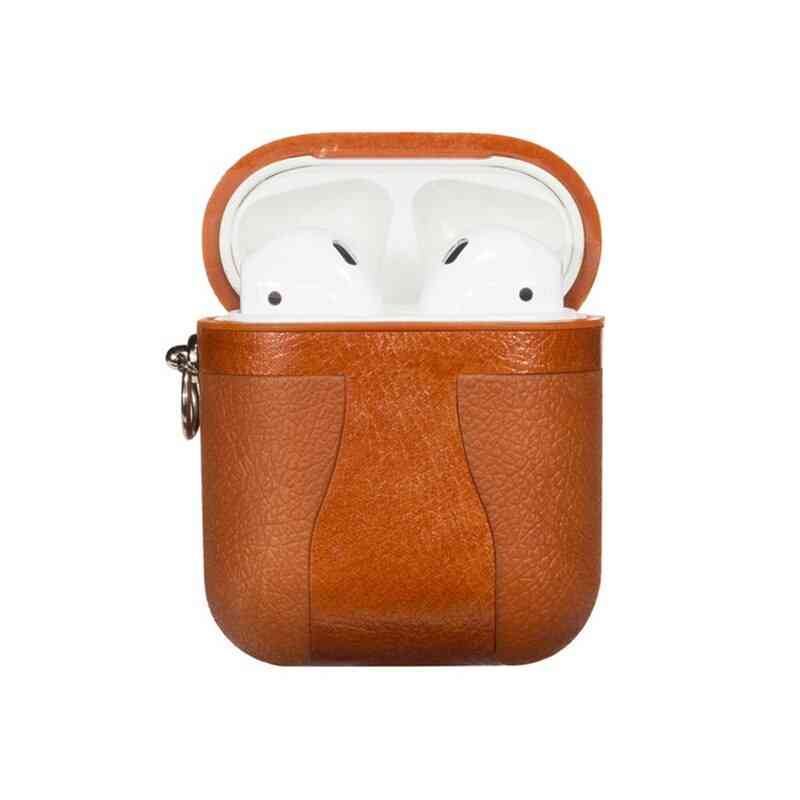 For Airpods Accessories Case For Airpods Leather Cover For Apple Earphone Earpods Protective Skin For Airpods Cases Shell (2)