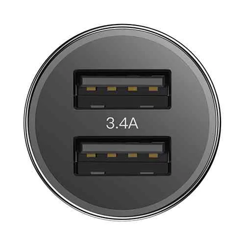 Baseus Small Screw 3.4A Dual USB Car Charger Car Care Accessories