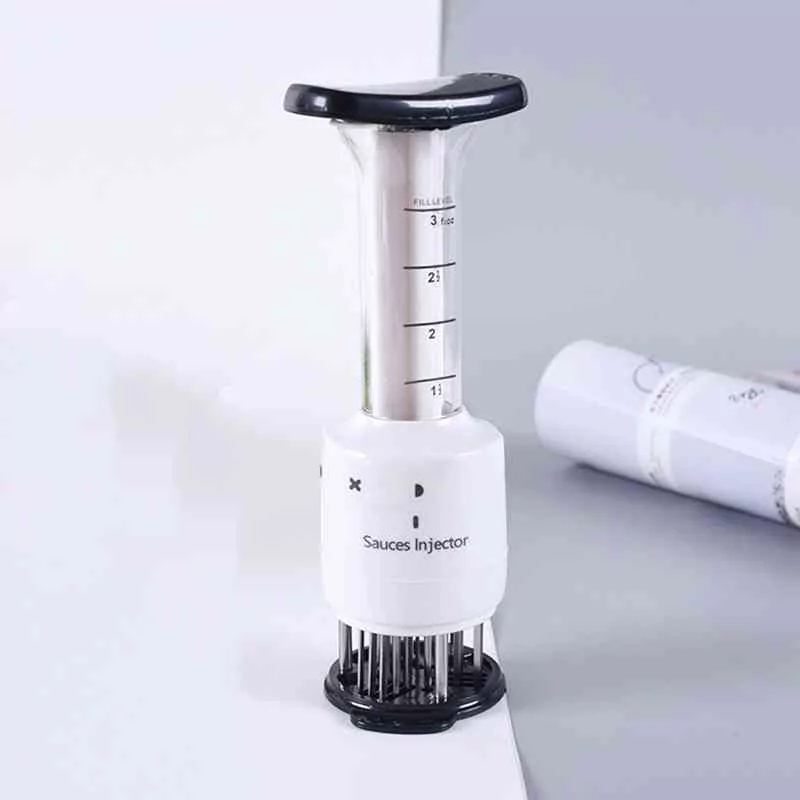Multi-Function Meat Injector Needle Meat Tenderizer Needle Marinade Flavor Syringe Steaks Sauces Household Kitchen Cooking Tool 3