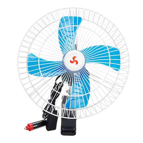 12V Optional Portable Cooling Fan Auto Clip-On Oscillating Car Vehicle Dash Dashboard Car Care Accessories