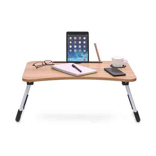 Portable Foldable Laptop Desk Cup Holder Table Lowest Price ido.lk