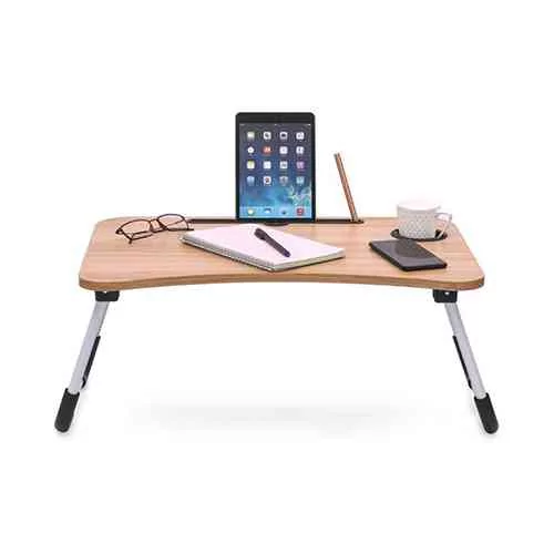 Portable Foldable Laptop Desk Cup Holder Table Home Accessories