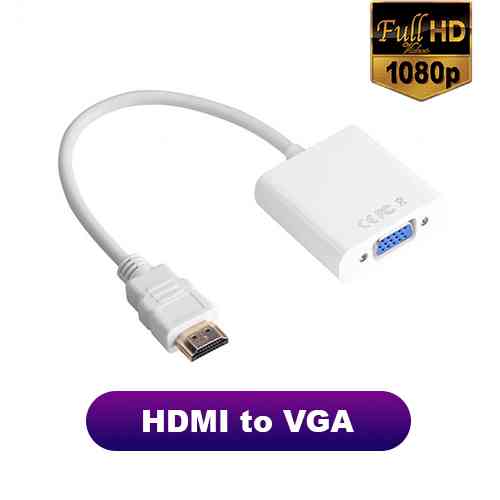 HDMI to VGA Cable Male to Female Computer Accessories