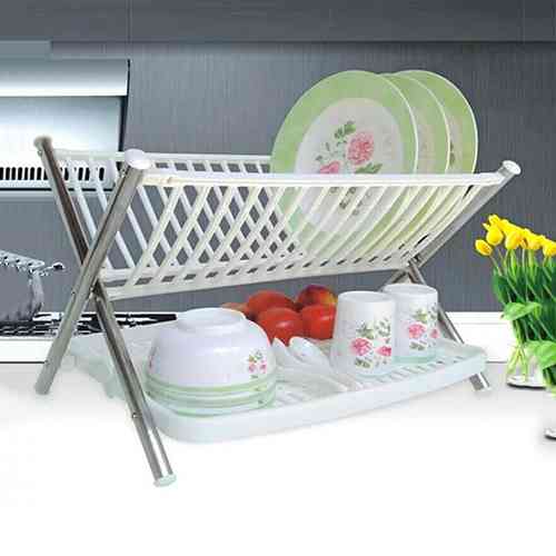 Multifunctional Folding Rack Kitchen Dish Storage Rack ido.lk