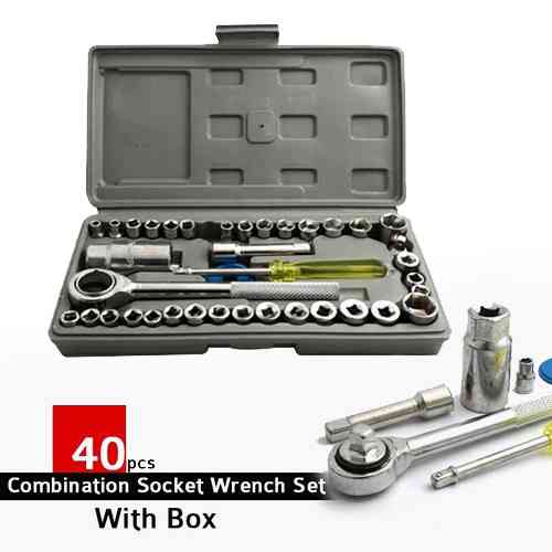 AIWA 40 Piece Combination Socket Wrench Set Gadgets & Accesories