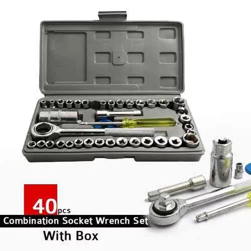 AIWA 40 Piece Combination Socket Wrench Set