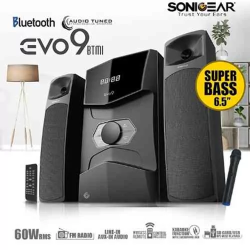 SonicGear Evo 9 BTMI Bluetooth Multimedia Speaker Subwoofers