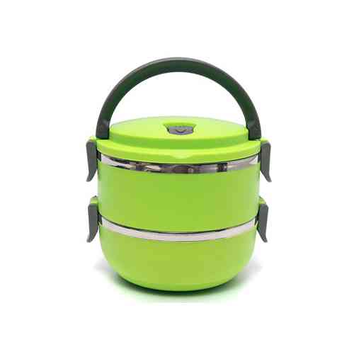 2 Layers Stainless Steel Lunch Box Kitchen & Dining