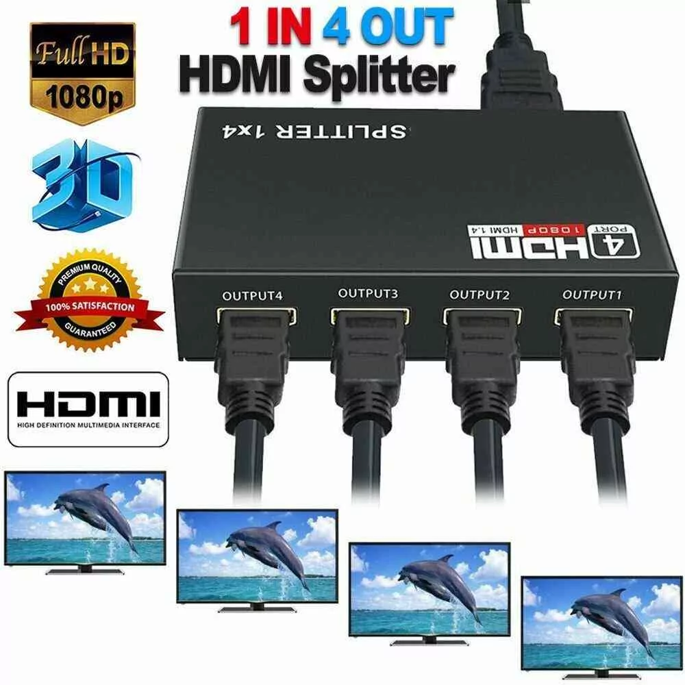 HD 4K 4 Port HDMI Splitter Hub: Buy Port HDMI Splitter Best Price in Sri Lanka | ido.lk 