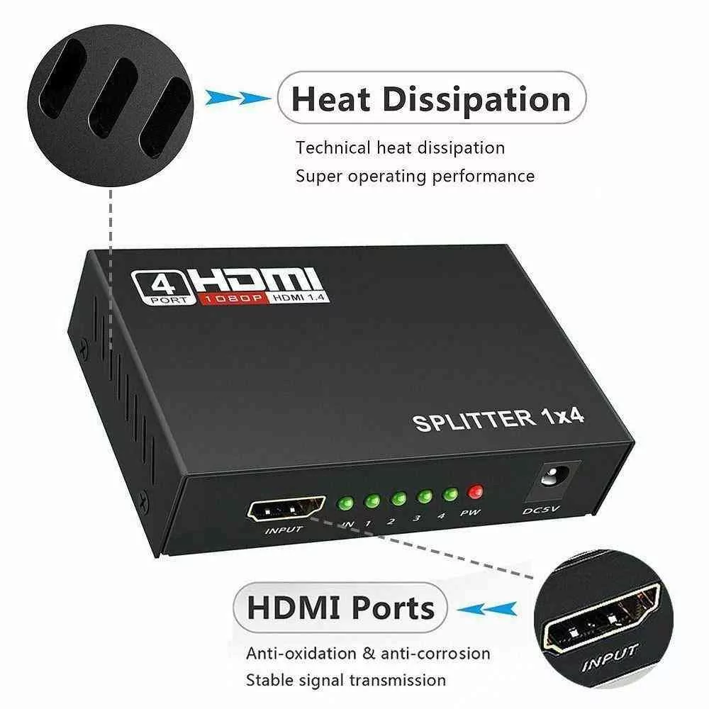 HD 4K 4 Port HDMI Splitter Hub: Buy Port HDMI Splitter Best Price in Sri Lanka | ido.lk 