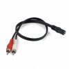 3.5mm Aux Female To 2 RCA Male Jack Adapters Audio Y Cable Splitter Computer Accessories