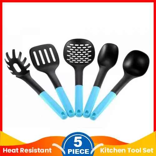5 Pieces Heat Resistant Nylon Kitchen Tool Set Kitchen & Dining