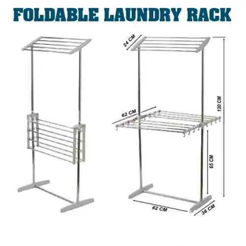 Folding Clothes Drying Rack 2 Layer Clothes Rack ido.lk