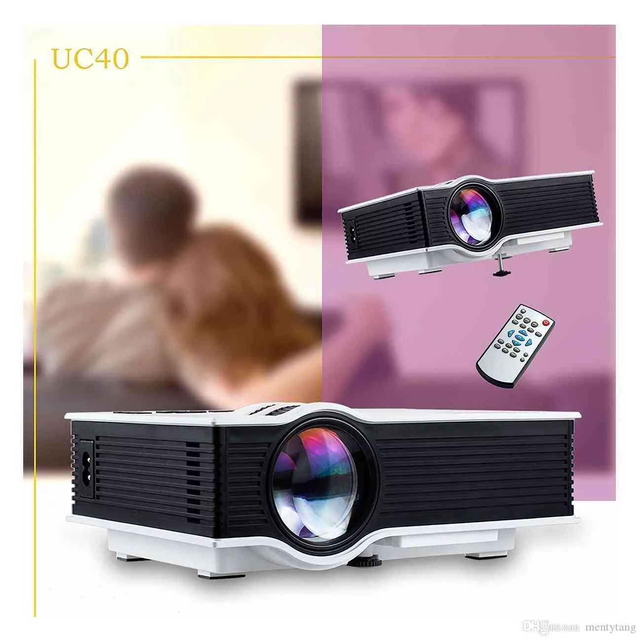 UNIC UC40 Projector Pico LED Home Cinema Proyector USB SD AV HDMI Projector Support Full HD 3D Multimedia Projector