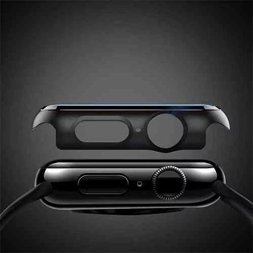 Apple Watch Case with Built-in Tempered Glass Screen Protector Cases