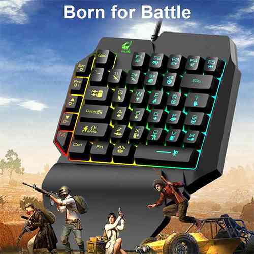 K15 One-hand Mobile Phone Game Keyboard Computer Accessories