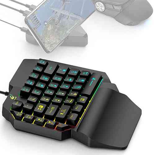 K15 One-hand Mobile Phone Game Keyboard Computer Accessories