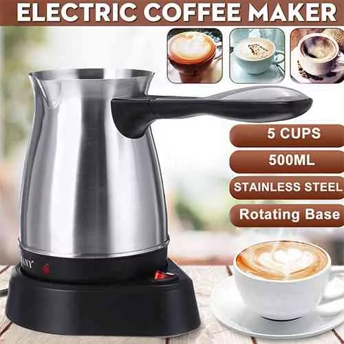 Turkish Electric Coffee Maker Boiled Milk Espresso Briki Pot 220V