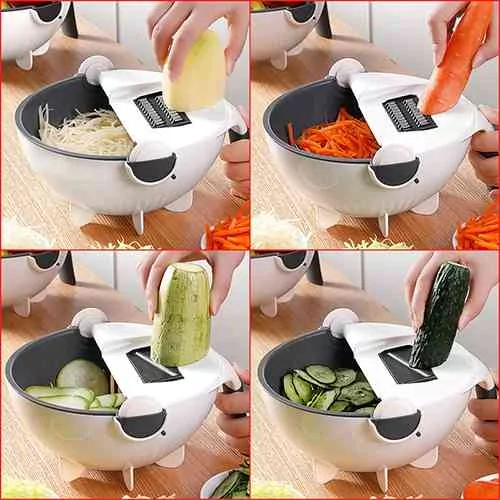 Vegetable Cutter Slicer Chopper Fruit Strainer Basket Kitchen & Dining