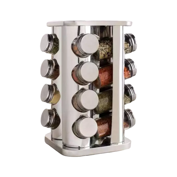 Stainless Steel Spice Rack 16pcs Kitchen & Dining